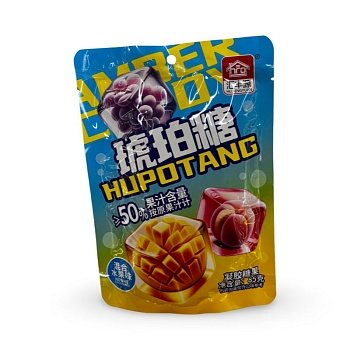 Конфеты Huifengyuan фруктовые янтарные 85г