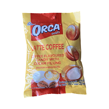Конфета карамельная Boonprasert Latte Coffee со вкусом кофе сливочная начинка 140г
