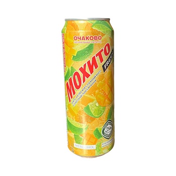 Напиток Очаково Мохито коктейль освежающий манго ж/б 0,45л