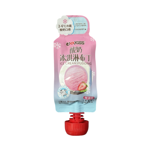 Zhele U.Kiss yogurtovoe so vkusom klubniki 90g