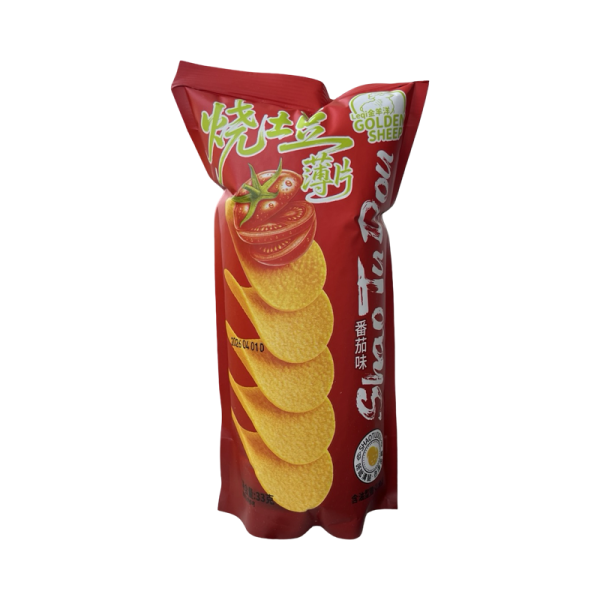 Chipsy Leqi Jin Yangyang Golden Sheep so vkusom tomato 33g																					Chipsy Leqi Jin Y