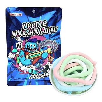 Маршмеллоу Wisichi Monster Макарошки 50г