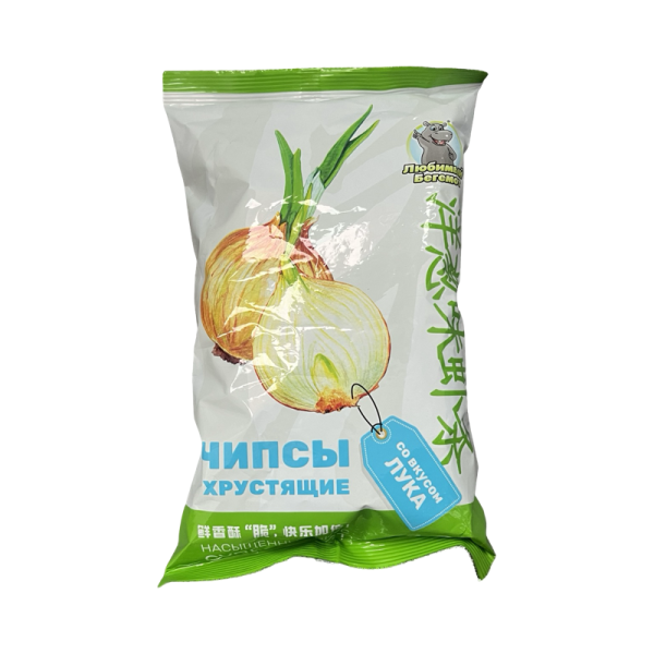 Chipsy LYuBIMYY BEGEMOT so vkusom luka 40g