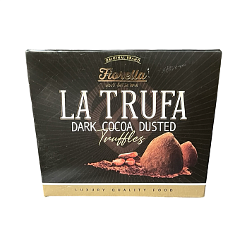 Шоколадные конфеты Fiorella La Truffa milky трюфель тёмный шоколад180г