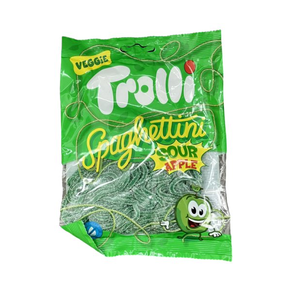 Zhevatelnyy marmelad Trolli Spaghetti Sour Aplle kislyy so vkusom yabloka 100g