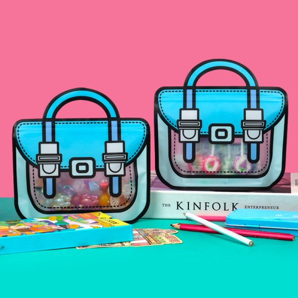 Paket podarochnyy Yokee Bag Y-03 26*24sm siniy