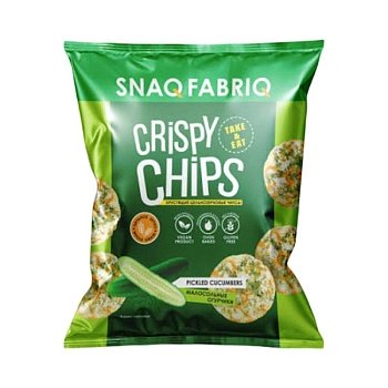 Чипсы Snaq Fabriq цельнозерновые малосольные огурчики 50г