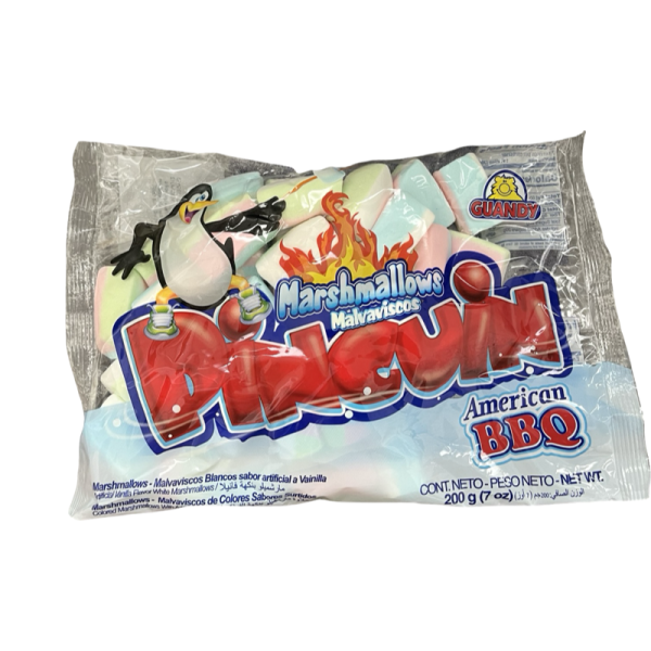 Marshmellou Guandy pingvin tsvetnoy s fruktovym vkusom 200g