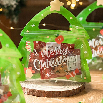 Пакет подарочный Snax Merry Christmas 18.5x6.9x21cm