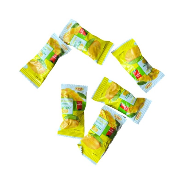 Marmeladnye konfety Larof Mango so vkusom mango 10g