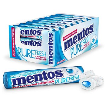 Жевательная резинка Mentos свежая мята 15,5г
