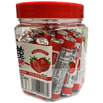 Мармеладные конфеты Deer DaDa Sour Fruit кислые клубника 18г