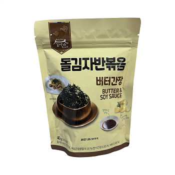Морская капуста Kim & Lees Family в хлопьях обжаренная со вкусом соевого соуса и масла 40г