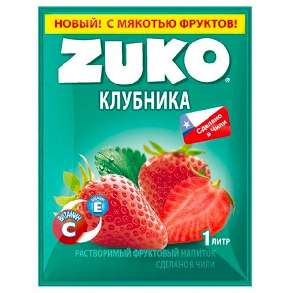 Napitok rastvorimyy Zuko klubnika 20g