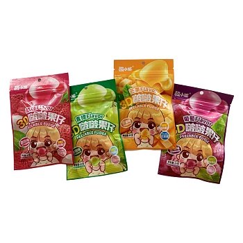 Конфеты жевательные Sour Xiaomei Peelable Fudge в ассортименте 25г