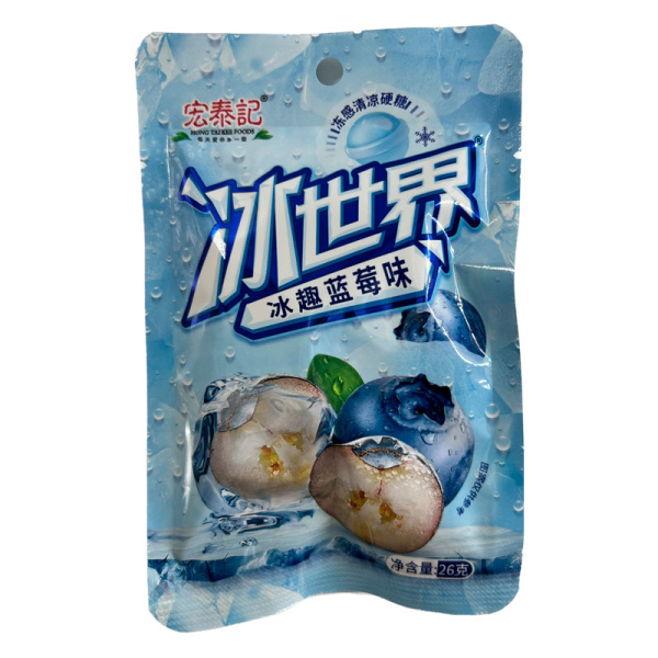 Konfety Hong Tai Kee Foods Super Ledyanaya Chernika 26g