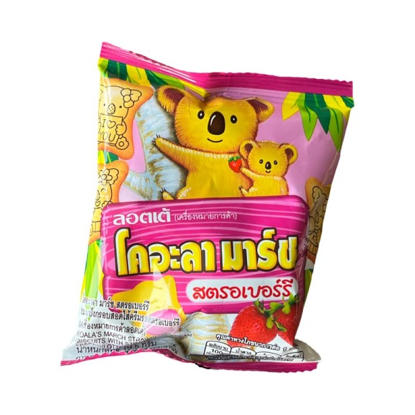 Pechene Lotte Koala Marsh s klubnichnym kremom 19,5g