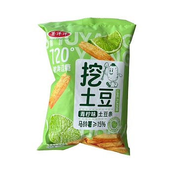 Чипсы ShuYangyang Cuipian со вкусом лайма 102г