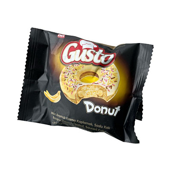 Пончик Gusto с начинкой банан 35г