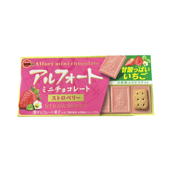 Shokolad BOURBON Alfort Strawberry  mini klubnichnyy 55  g