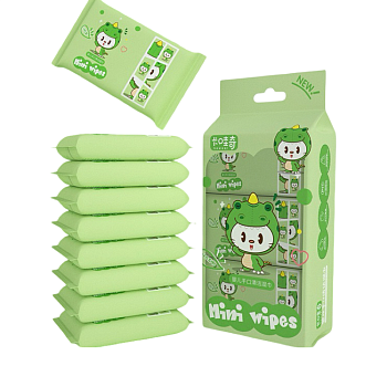 Салфетки влажные Snax mini dinosaur