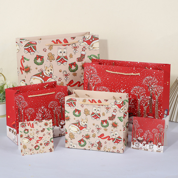 Paket podarochnyy Snax Merry Christmas XHZD-035 20x18x10