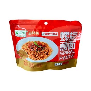 Макароны Wang Zhe Feng Fan со вкусом стейка с чёрным перцем 112,5г