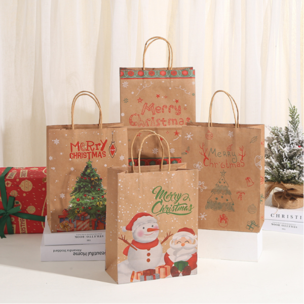 Paket podarochnyy Snax Merry Christmas 27x21x11