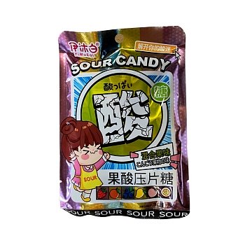 Конфеты жевательные Yimubai Sour супер кислые фруктовые 25г