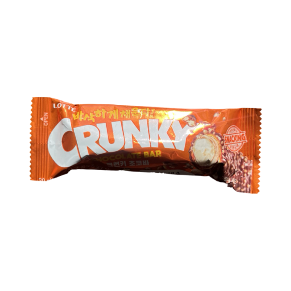Shokolodanyy batonchik Lotte Crunky Chocolate Bar khrustyashchiy 30g