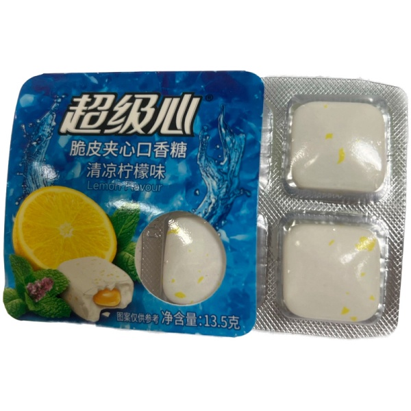 Zhevatelnaya rezinka Super Heart Prokhladnyy Limon 13,5g