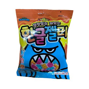 Мармелад Hangeul Korean Alphabet корейский алфавит фруктовый 66г