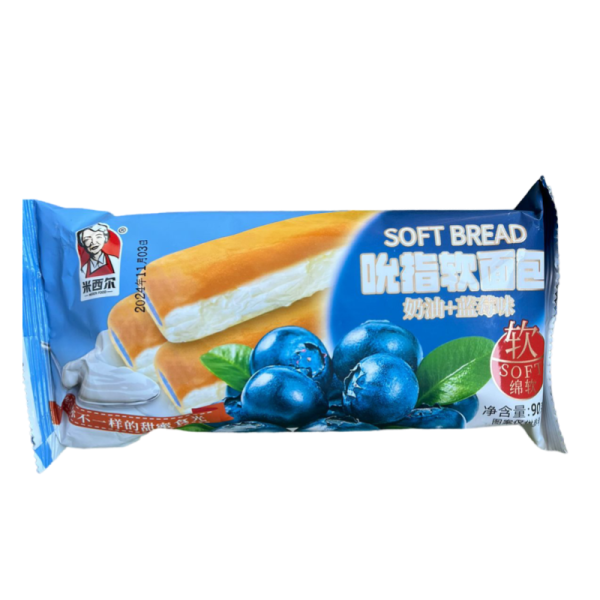 Bulochka Mixer Food slivochnaya s golubikoy 90g