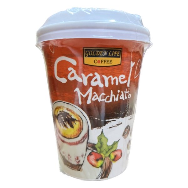 Kofe bystrorastvorimyy GL Karamel Makiato stakan 30g
