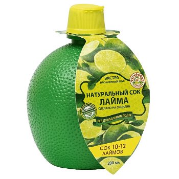Натуральный Сок Лайма Азбука продуктов 200мл