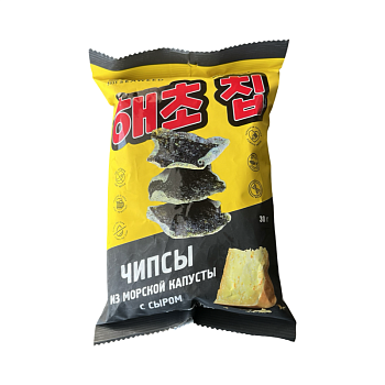 Чипсы EAT SEAWEED из морской капусты с сыром 30г
