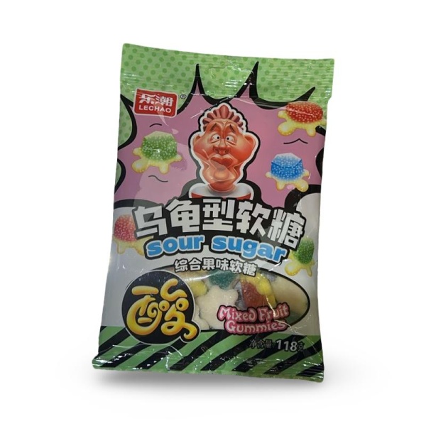 Marmeladnye konfety Lechao Sour kislye cherepashki 118g