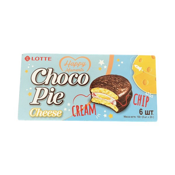 Pechene glazirovanoe Lotte ChOKOPAY syrnyy 168g