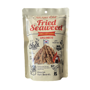 Морская капуста ARAWOOM Fried Seaweed в кляре, со вкусом чили и соевого соуса 42,5г 