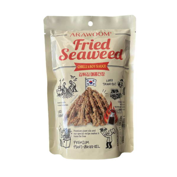 Morskaya kapusta ARAWOOM Fried Seaweed v klyare, so vkusom chili i soevogo sousa 42,5g