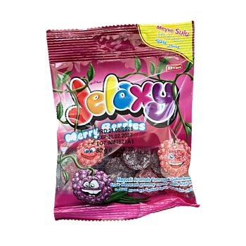 Мармелад JELAXY MERRY BERRIES ягоды 80г