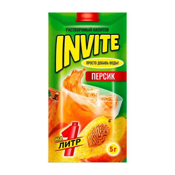 Napitok rastvorimyy Invite persik 5g