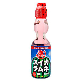 Напиток газированный Hata Kosen Ramune Рамунэ Арбуз 200мл
