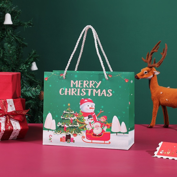 Paket podarochnyy Snax Merry Christmas 30x25x11.5sm