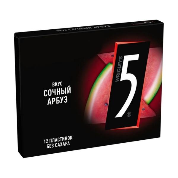 Zhevatelnaya rezinka Five sochnyy arbuz 31,2 g