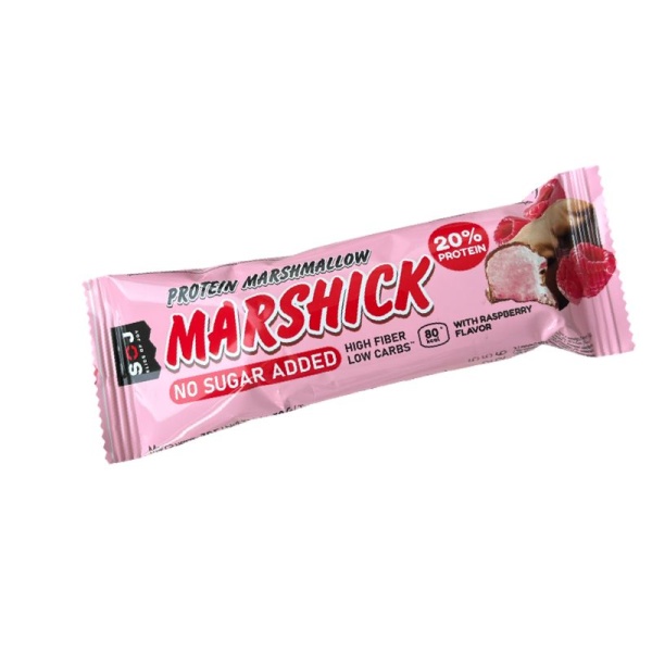 Batonchik SOJ Marshick s malinoy bez dobavleniya sakhara 30g