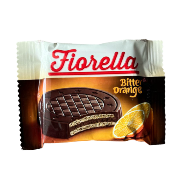 Vafli Fiorella v temnom shokolade apelsin 20g
