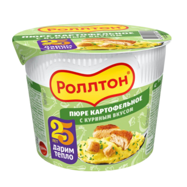 Pyure kartofelnoe Rollton s kurinym vkusom 40g