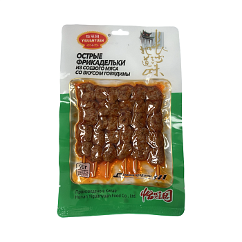 Фрикадельки из соевого мяса Yiguanyuan острые со вкусом говядины 90г