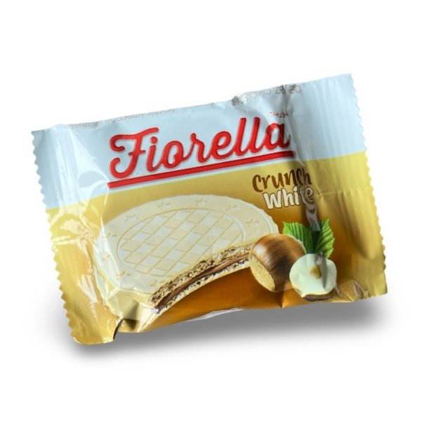 Vafli Fiorella v belom shokolade s lesnym orekhom 20g